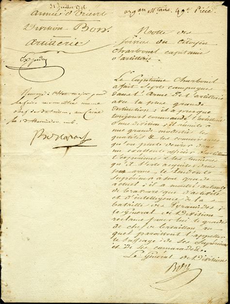 Napoleon Bonaparte Letters | Archives & Special Collections, University of Nebraska-Lincoln