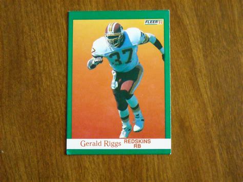 Gerald Riggs Redskins RB Card No. 392 - 1991 Fleer Football Card