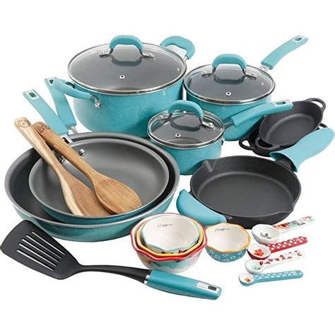 The Pioneer Woman Vintage Speckle Cookware Combo Set | Best Cookware Sets From Amazon | POPSUGAR ...