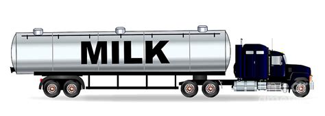 Milk Tanker Truck Digital Art by Bigalbaloo Stock - Fine Art America