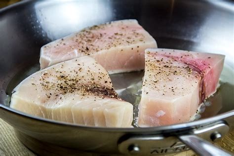 Pan-Roasted Swordfish with Garlic & Pepper Butter Sauce Recipe