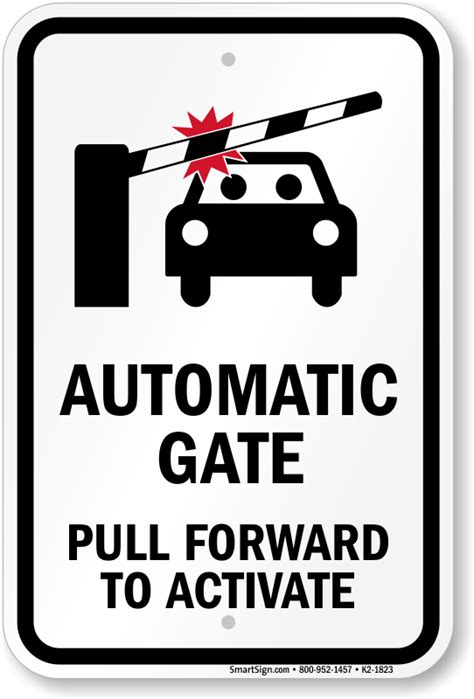 Gate Warning Signs & Automatic Gate Signs: Prevent Accidents