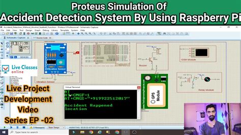 Accident Detection System By Using Raspberry Pi | Proteus Simulation - YouTube