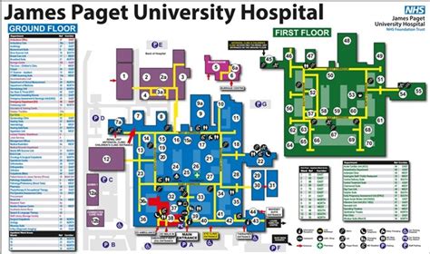 Map of the hospital