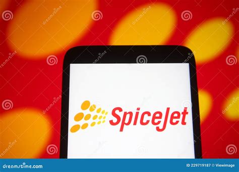 SpiceJet logo editorial photography. Image of applications - 229719187