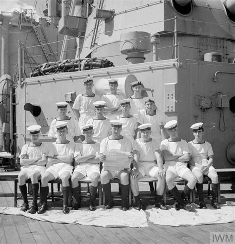 MEN OF THE HMS SUFFOLK, A CRUISER SERVING WITH ADMIRAL JAMES SOMERVILLE ...