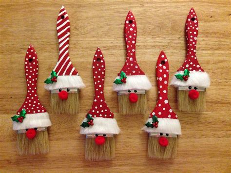 Paint brush elves. #trucsdenol Paint brush elves. | Pinterest christmas crafts, Christmas ...