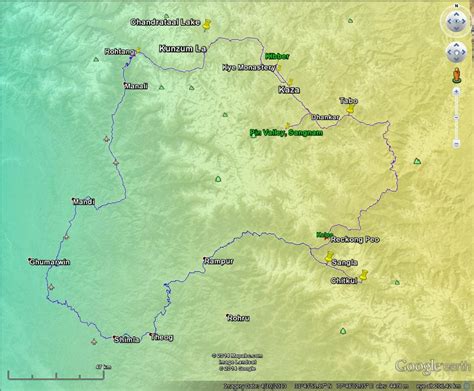 Trekking & Travel- Spiti & Kinnaur: Shimla - Manali Circuit Road Map