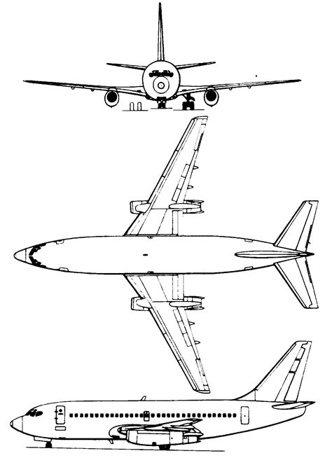 Boeing 737-200 | Blueprints | Pinterest