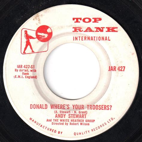 Donald Where's Your Troosers? by Andy Stewart - 1961 Hit Song ...