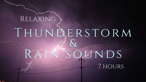 7 Hours of Thunderstorm sounds [for sleeping] - YouTube