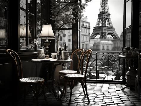 Premium Photo | Parisian Cafe Room Girls With Bistro Table and Chairs ...