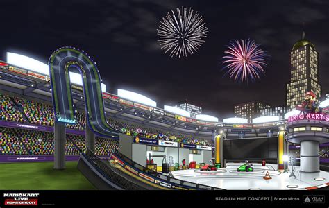 ArtStation - Mario Kart Live: Home Circuit - Stadium HUB Concept