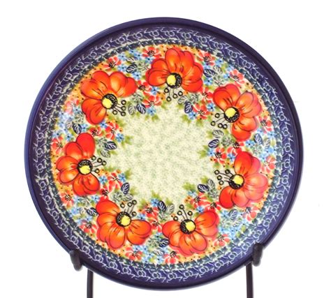 Color Palette Polish Pottery 11" Plate Stoneware Round - Color Palette ...