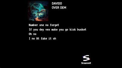 DAVIDO - OVER DEM (LYRICS) - YouTube