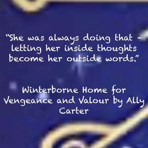 Winterborne Home for Vengeance and Valour by Ally Carter | Ally carter, Ally, Carters girl