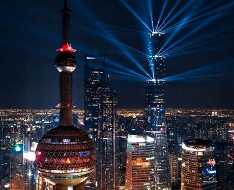 Night, City, Skyscraper, China, Building, Shanghai, HD Wallpaper | Rare ...