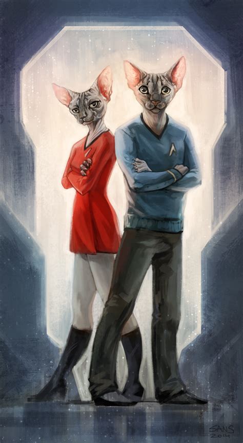 Star Trek Cats by sans-art on DeviantArt