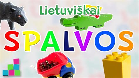 Spalvos lietuviškai vaikams - YouTube