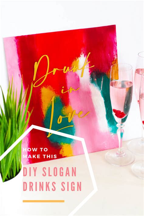 MAKE THIS DIY ABSTRACT DRINK QUOTE SIGN TO LET YOUR GUESTS KNOW HAPPY HOUR IS ONNN! | LaptrinhX ...