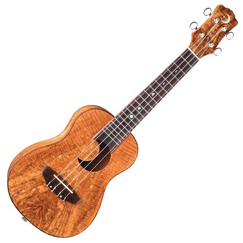 Luna Concert Ukulele, Spalt Maple at Gear4music.com