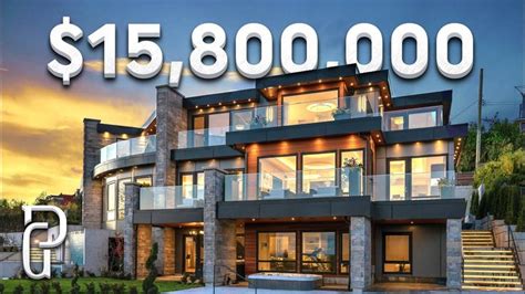 Inside a $15,800,000 Modern House in West Vancouver Canada! | Propertygrams Mansion Tour ...