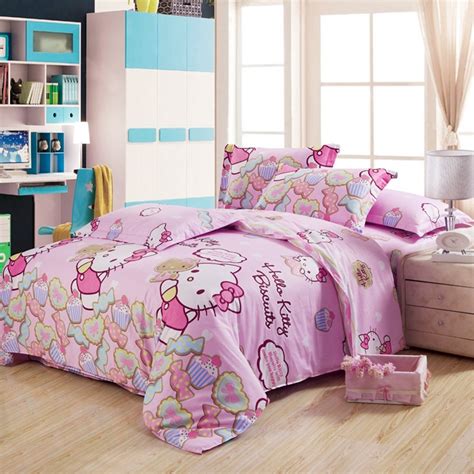 Warm Embrace 100% Cotton Hello Kitty Bedding Set - Walyou