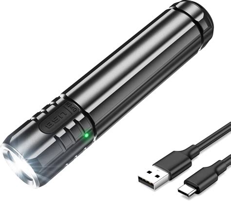 klarus EC20 1100 Lumens Rechargeable Flashlights, 4000mAh Battery Pocket Torch, IPX8 Waterproof ...