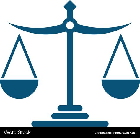 Justice law logo template Royalty Free Vector Image