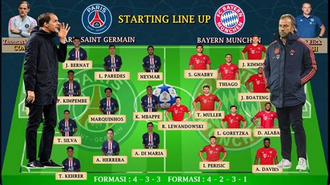 psg vs bayern munich lineup Ucl final: psg vs bayern munich line-ups ...