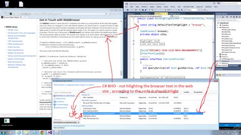 c# - Developing Internet Explorer, browser helper object extensions? - Stack Overflow