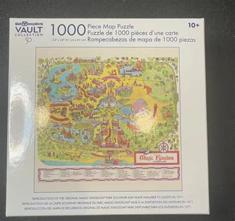 DISNEY 50TH ANNIVERSARY Retro Vault Map Puzzle 1000 Pieces New In Hand $49.95 - PicClick