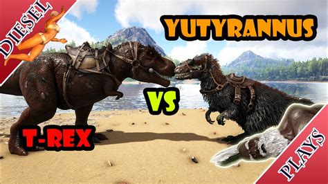 ART OF ARK - YUTYRANNUS VS T-REX! - YouTube