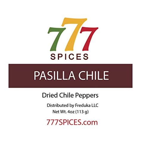 4oz Pasilla Negro Chilaca Dried Whole Chile Seco Peppers, Chili Pods for Authentic Mexican Food ...