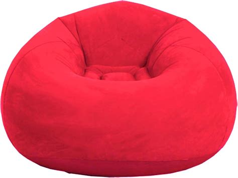 MOVKZACV Bean Bag Chair Sofa Lounger Flocking PVC Lazy Inflatable Sofa ...
