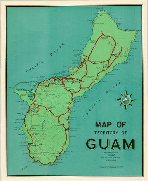 Map of the Territory of Guam | Curtis Wright Maps