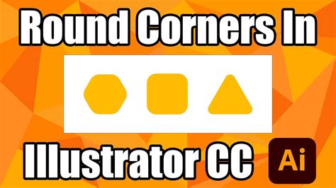 How to easily round corners in Adobe Illustrator CC - YouTube