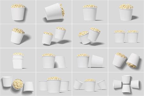 Popcorn Bucket Mockup :: Behance