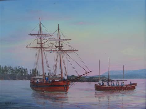 The Marine Paintings of Malcolm Armstrong - SlideShowList - Santa Saturnina in the Gulf Islands ...