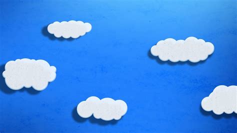 Cartoon Clouds Floating Across Screen in 2D Scene - YouTube