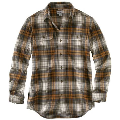 CARHARTT Men's Hubbard Heavyweight Flannel Shirt - Bob’s Stores