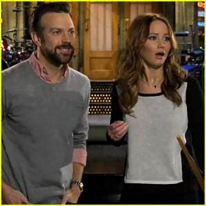 Jennifer Lawrence: ‘Saturday Night Live’ Promos! | Jason Sudeikis, Jennifer Lawrence, Saturday ...