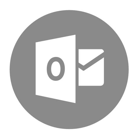 Outlook logo (PNG symbol) gray