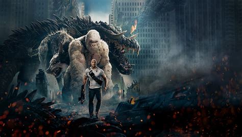 Rampage Poster, rampage, dwayne-johnson, 2018-movies, movies, poster ...