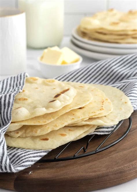 The Best Homemade Flour Tortillas - The BakerMama