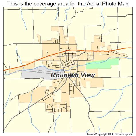 Aerial Photography Map of Mountain View, MO Missouri