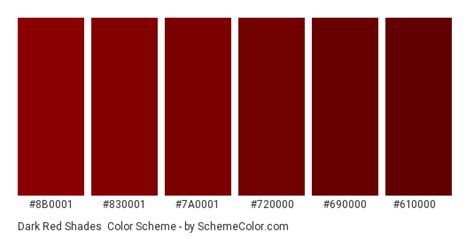 Dark Red Shades Color Scheme » Brown » SchemeColor.com