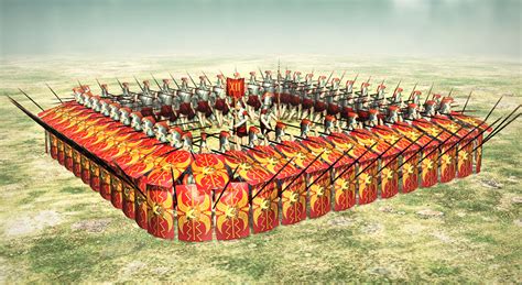 Ancient Roman infantry tactics - 3D scene - Mozaik Digital Education and Learning