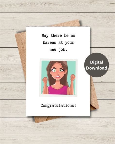 Printable New Job, Printable New Job Card Funny, Digital New Job Card ...