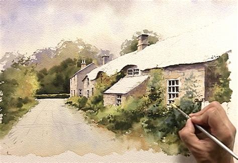 Practicing Watercolor Buildings in the Idyllic English Countryside ...